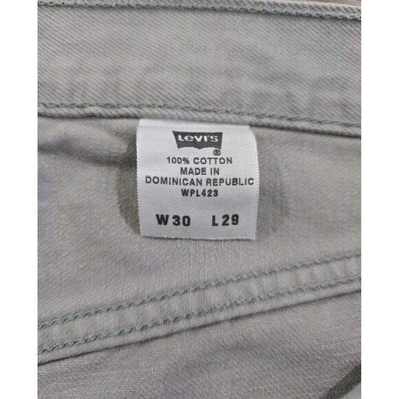 Levi's 501 Button Fly Jeans Men Size 30 X 29 Stone Gray WPL 423 Vintage Y2K - Picture 8 of 11